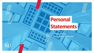 Document Breakdown Personal Statements KUMC Writing Center