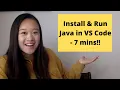 How to Install Run Java in Visual Studio Code 2020