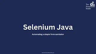 Selenium Java - Automating simple form submission