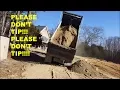 HUGE DUMP TRUCK ALMOST TIPS Find out what happened why