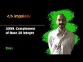 Complement of Base 10 Integer LeetCode 1009 - Python