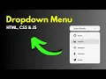 ASMR program Dropdown select menu create in HTML CSS JS programming No Talking