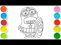 Download Lagu MINION Drawing, Painting \u0026 Coloring For Kids and Toddlers_ Child Art
