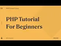PHP Foreach Loop in PHP PHP Tutorial for Beginners