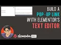 Create a Pop-Up Link with Elementor s Text Editor