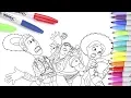 Toy Story 4 - Coloring Pages Coloring Books for Kids Rainbow TV