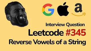 Leetcode 345 - Reverse Vowels of a String O n