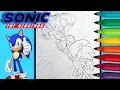 Color Sonic and Tails Soaring Through the Sky Sonic the Hedgehog Coloring Page Art for Kids