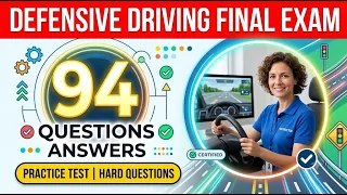 Defensive Driving Final Exam Ace All 94 Questions Set 4