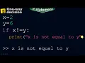 if-statement to write a one-way decision program - Conditional statement