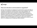 Elevator Escalator Regulations Explained