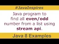 Java Program To Find All numbers from a List using Java 8 Streams Java Inspires