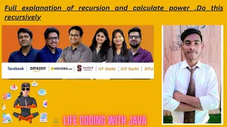 Calculate Power using recursion DSA important question