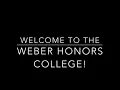 Welcome Weber Honors College Transfer Students