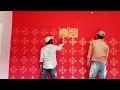 wall stencil painting North Star stencil Design