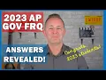 2023 AP Gov FRQ Answers