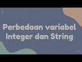 Perbedaan Variabel integer dan String dalam Java