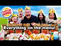 EVERYTHING On The Burger King Menu How Much Did It Cost