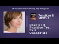 Functions 11 Chapter 3 Practice Test Part 1