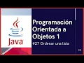 Sorting a List Object-Oriented Programming