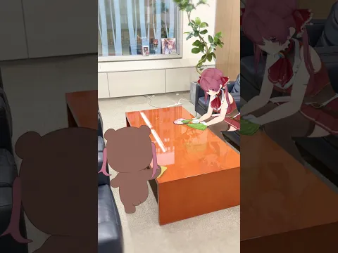 クマリンの新特技🐻🆕withマリン船長#funny #shorts