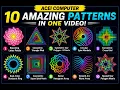 All-in-One Geometric Mandala Art Compilation 10 Satisfying Patterns Drawing One vi