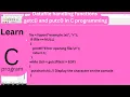 Data File Handling function getc and putc to add more data in C Programming part-2 1