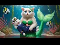 Download Lagu 🧜🏻‍♀️❤️Mermaid Cat Revenge for Love🌊Lightning that triggers tsunamis💥Dynamic Video #catshorts#aicat