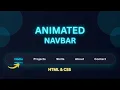 Modern Navbar with Neon Glow Hover Animation HTML CSS Tutorial