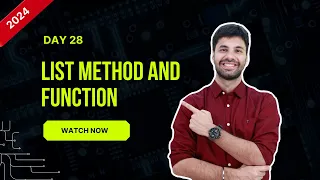 Hello Python Day-28 Methods and Functions in List