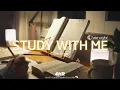 4-HOUR STUDY WITH ME Calm Piano Pomodoro 50-10 Late night