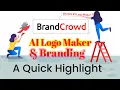 Brandcrowd Logo Maker Review AI Logo Design Branding Website Quick Highlight