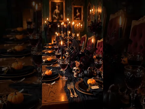Halloween Tablescape Decoration 🍽️🎃 Premium Dining Makeover! #halloween