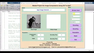 Matlab Code for Image Compression using DWT and DCT