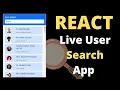 REACT Live User Search Filter in React JS React JS Tutorial 2022