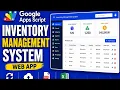 Google Apps Script Inventory Management System WebApp Full CRUD File Upload PDF Excel Export