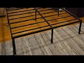 NEW JETO Metal Bed Frame Queen Size Bed Frame Solid sturdy and easy to assemble bed frame