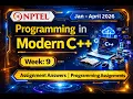 NPTEL Modern C Week 9 2026 Assignment 9 Answers with Programming Questions