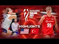Download Lagu USA 🇺🇸 vs. Türkiye 🇹🇷 - Quarter Final | Highlights | Women's World Championships 2025