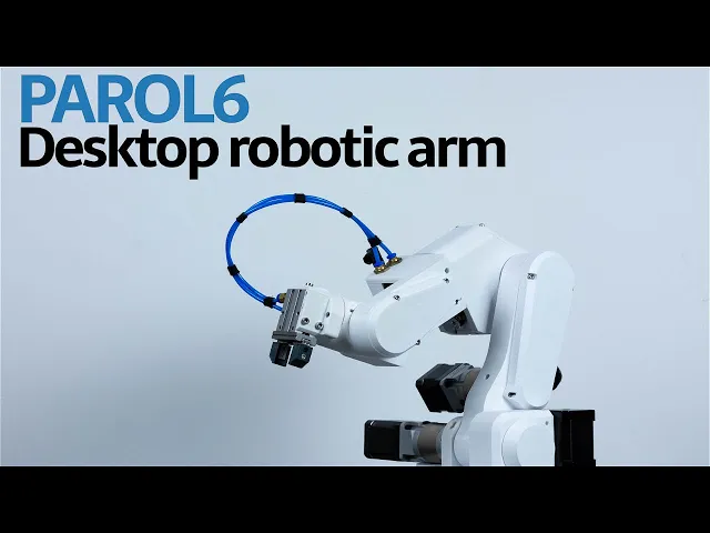 PAROL6 Desktop robotic arm video thumbnail