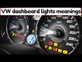Volkswagen Warning lights Explained All symbols indicators - What they Mean EPC light on VW