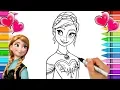 Disney Frozen 2 Anna Coloring Page Frozen Coloring Book Anna and Elsa Coloring Pages