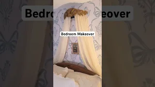 Romantic Fairytale Bedroom Makeover - Canopy Curtains Part 5