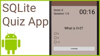 Multiple Choice Quiz App with SQLite Integration Part 1 - PREPARING THE LAYOUTS