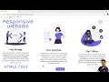 How to make modern website using html css fully responsive part-3