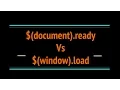 document ready Vs window load in Jquery