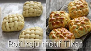 roti isi keju motif tikar
