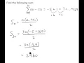 Find the Sum of the First n Terms of an Arithmetic Sequence