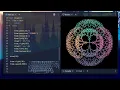 ASMR Programming - Abstract Fractal Tree Pattern
