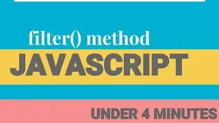 JavaScript array methods filter